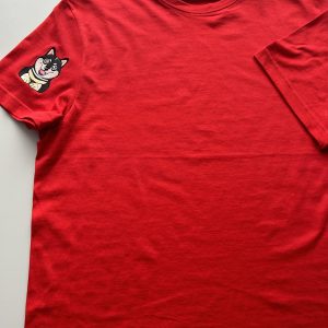 koszulka haft z psem shiba inu