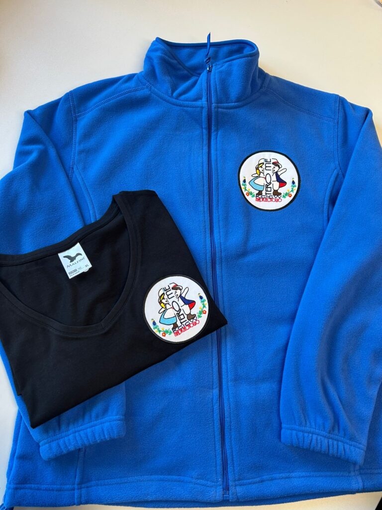 Koszulka czarna oraz polar niebieski z haftem KGIGW terro me Mędrzychowo