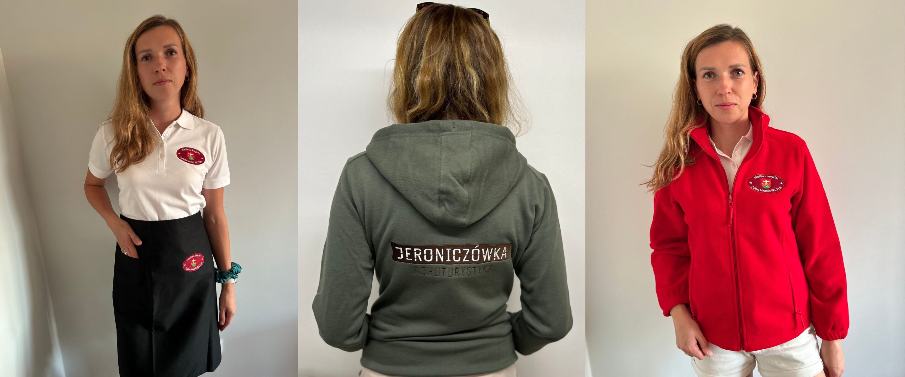 odzież z haftem dla firm